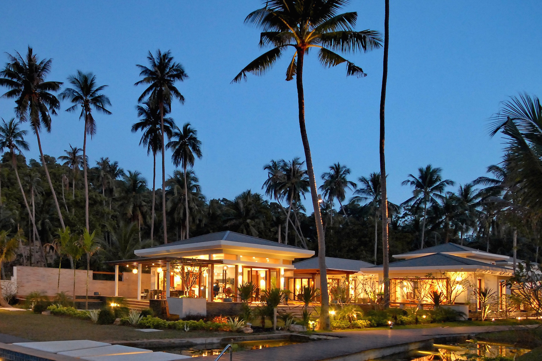 4 Bedroom Option Luxury Beach Front Villa with Plunge Pool at Bang Por Koh Samui