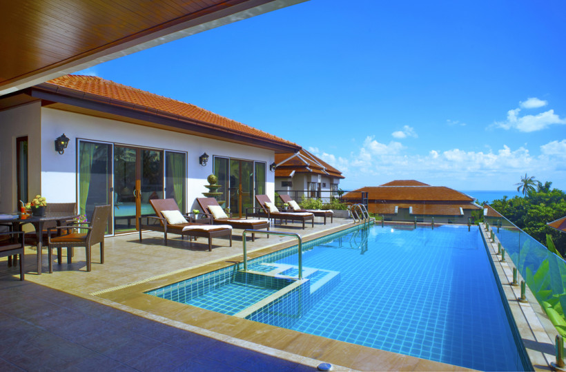 4 Bedroom Sea View Villa with Pool at Chaweng Ko Samui