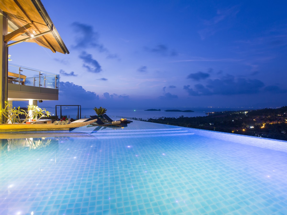 5 Bedroom Option Sea View Villa with Pool at Choeng Mon Ko Samui Thailand