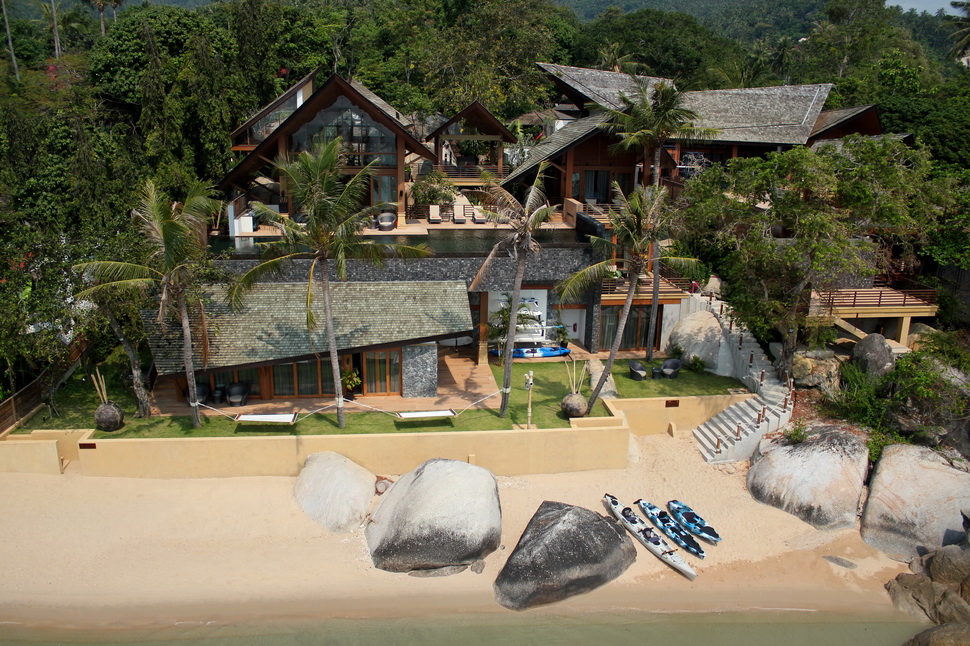 5 Bedroom Beach Front Villa with Private Pool at Lamai Koh Samui