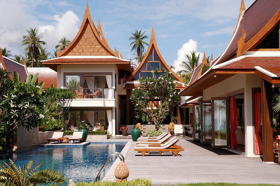 5 Bedroom Beach Front Villa with Pool at Lipa Noi Koh Samui Thailand