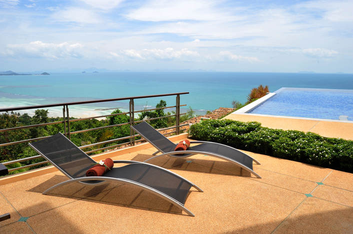 3 Bedroom Option Sea View Villa with Private Pool at Bang Por Samui