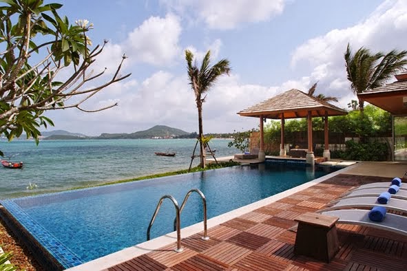 4 Bedroom Beach Front Villa with Pool at Bophut Koh Samui Thailand