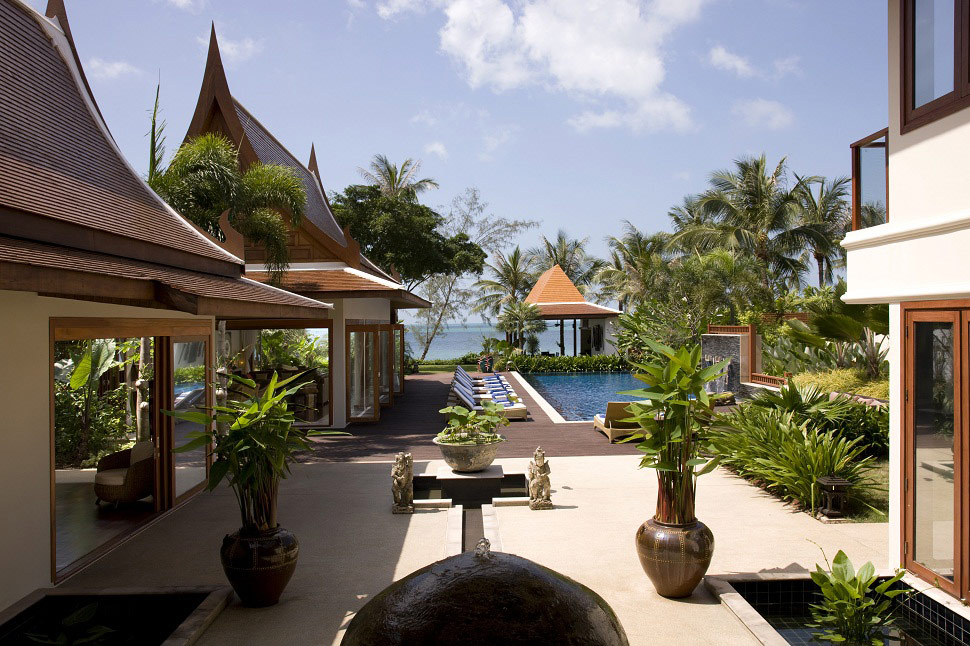 4 Bedroom Option Beach Front Villa with Private Pool at Lipa Noi Koh Samui Thailand
