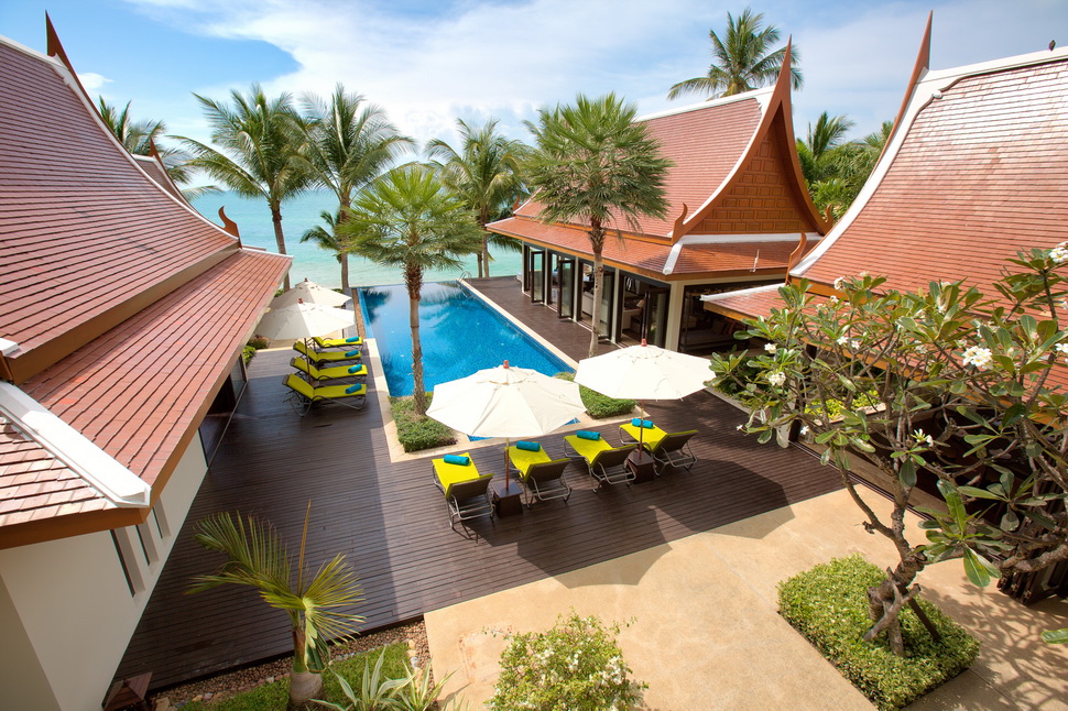4 Bedroom Option Beach Front Villa with Private Pool at Lipa Noi Ko Samui Thailand
