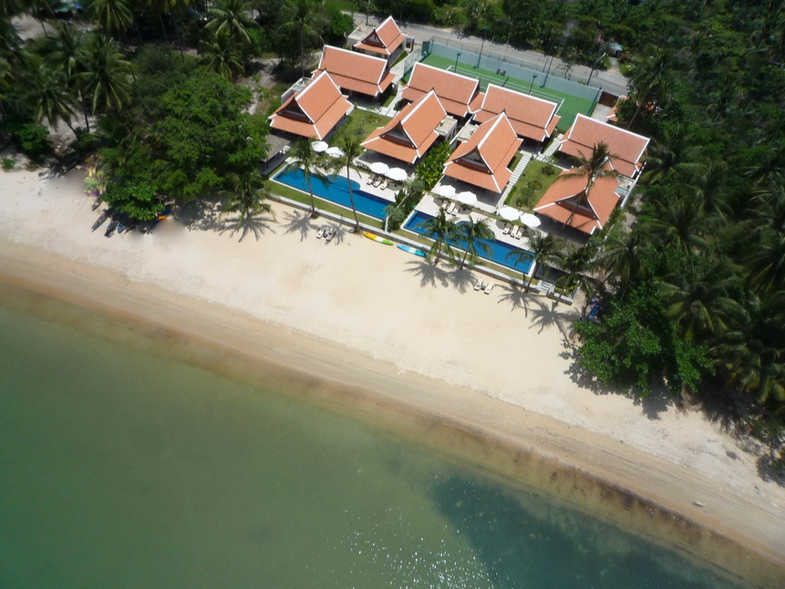 3 Bedroom Option Beach Front Villa with Pool at Lipa Noi Samui 
