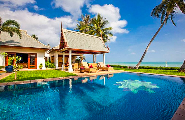 6 Bedroom Beach Front Villa with Private Pool at Maenam Ko Samui