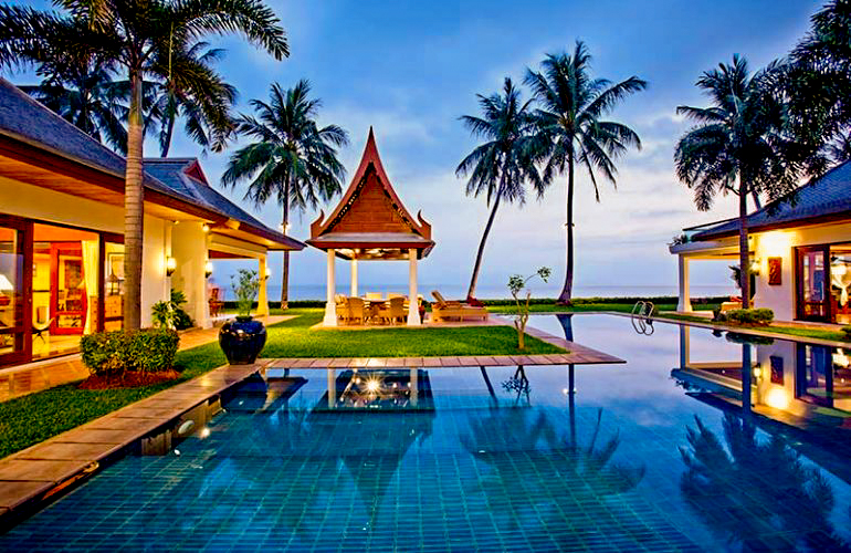 4 Bedroom Option Beach Front Villa with Private Pool at Maenam Ko Samui