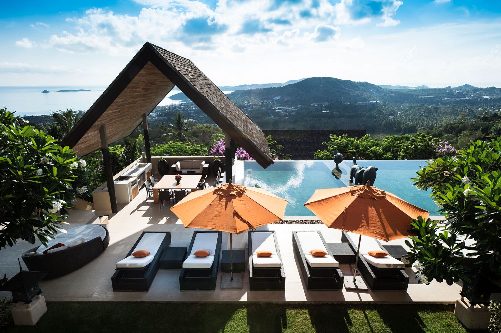 4 Bedroom Sea View Villa with Infinity Pool at Bophut Ko Samui	