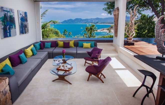 4 Bedroom Option Sea View Villa with Infinity Pool at Choeng Mon Samui	