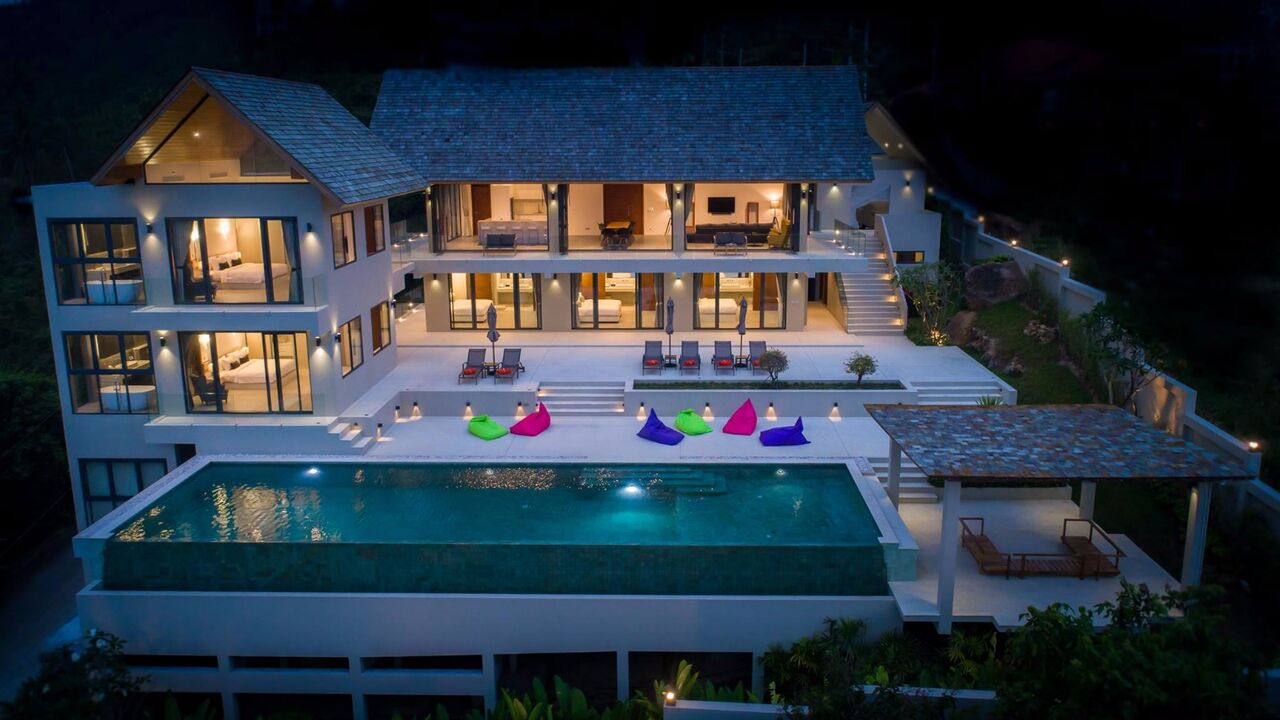 2 Bedroom Option Sea View Villa with Infinity Pool at Bophut Koh Samui