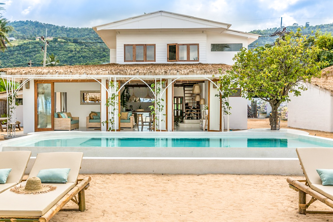 2 Bedroom Option Beach Front Villa with Pool at Bang Por Koh Samui	