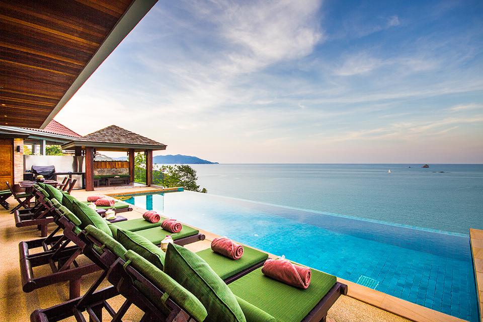 3 Bedroom Option Sea View Villa with Private Pool at Tongson Bay Ko Samui