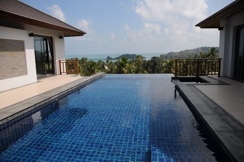 3 Bedroom Sea View Villa with Private Pool at Choeng Mon Koh Samui