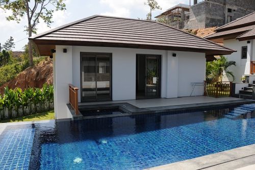 3 Bedroom Sea View Villa with Private Pool at Choeng Mon Koh Samui