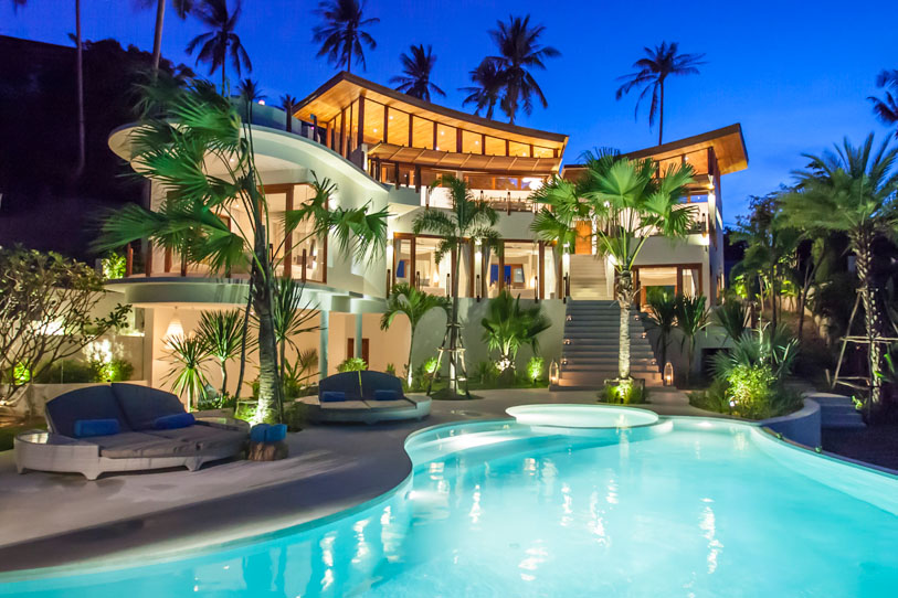 4 Bedroom Sea View Villa with Private Pool at Bophut Koh Samui Thailand