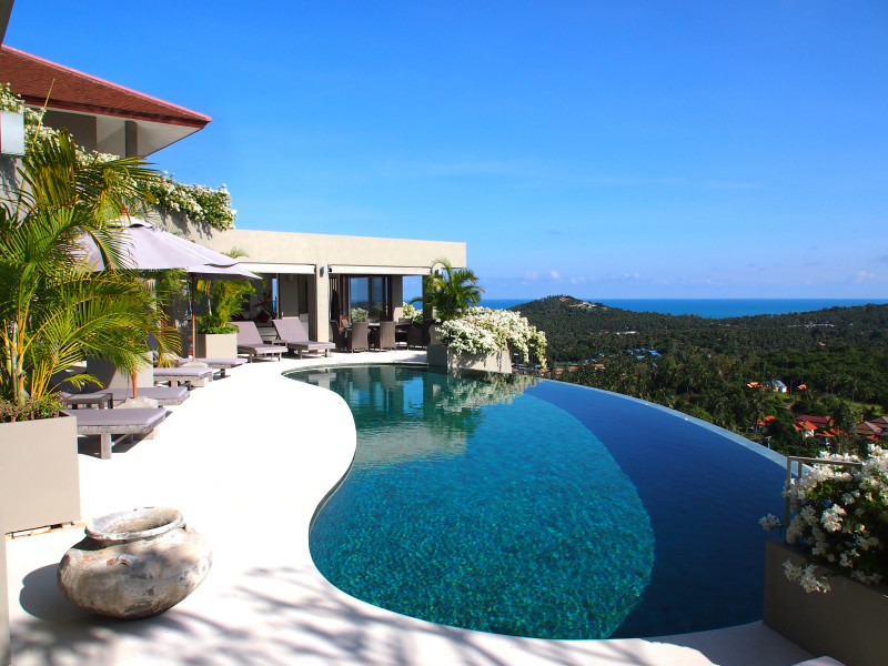 5 Bedroom Sea View Villa with Pool at Choeng Mon Koh Samui