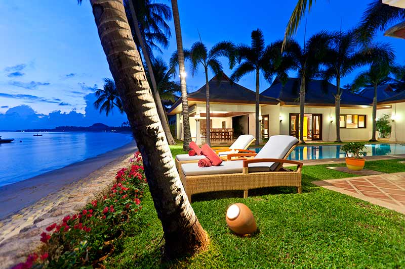 4 Bedroom Option Luxury Beach Front Villa with Private Pool at Maenam Ko Samui