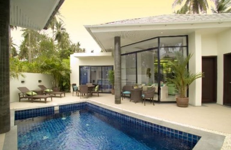 3 Bedroom Garden View Villa with Pool at Choeng Mon Ko Samui Thailand