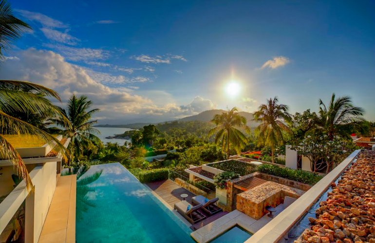 4 Bedroom Sea View Villa with Pool at Choeng Mon Ko Samui Thailand