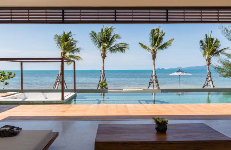 6 Bedroom Luxury Beach Front Villa with Pool at Bang Por Koh Samui	