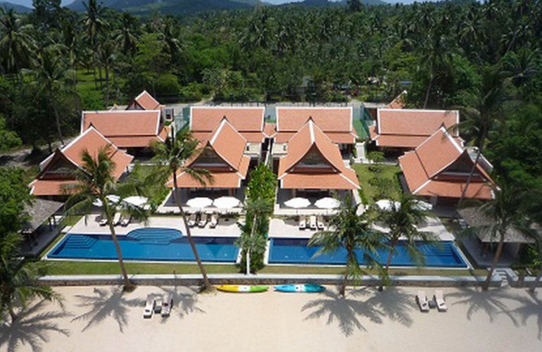 Two 5 Bedroom Side by Side Beach Front Villas at Lipa Noi Koh Samui	