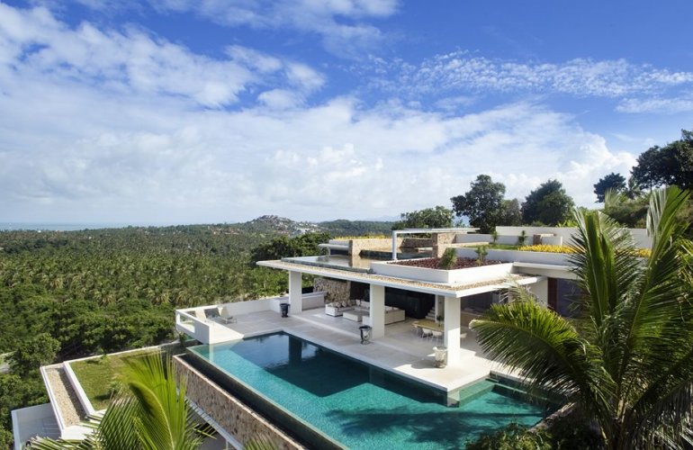 5 Bedroom Sea View Villa with Pool at Choeng Mon Ko Samui Thailand