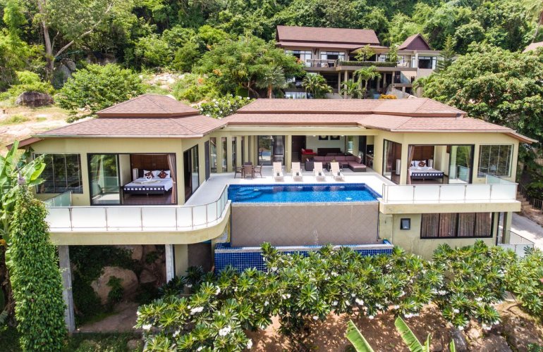 4 Bedroom Sea View Villa with Pool at Lamai Koh Samui
