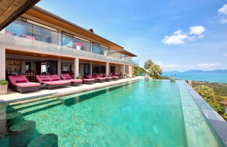 5 Bedroom Sea View Villa with Private Pool at Bophut Hills Koh Samui