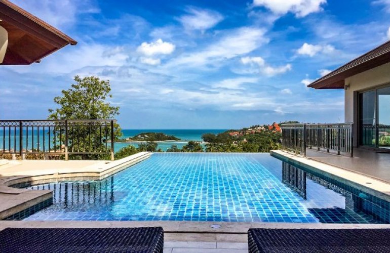 5 Bedroom Sea View Villa with Infinity Pool at Choeng Mon Ko Samui	