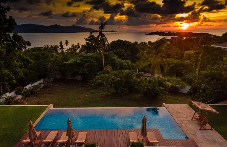 3 Bedroom Sea View Villa with Private Pool at Tongson Bay Koh Samui