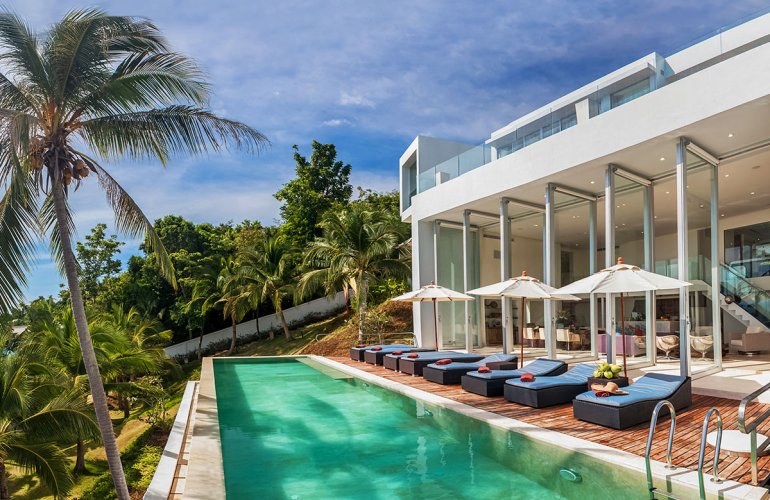 4 Bedroom Beach Front Villa with Private Pool at Taling Ngam Koh Samui