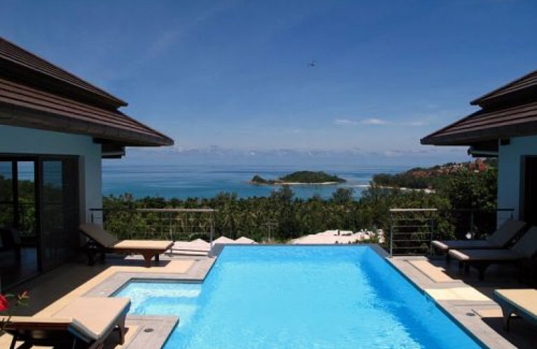 5 Bedroom Sea View Villa with Pool at Choeng Mon Ko Samui